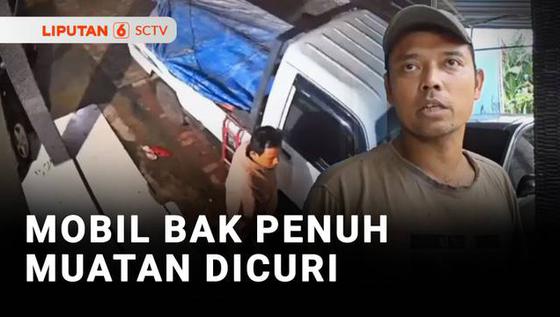 Mobil Bak Penuh Muatan Dicuri