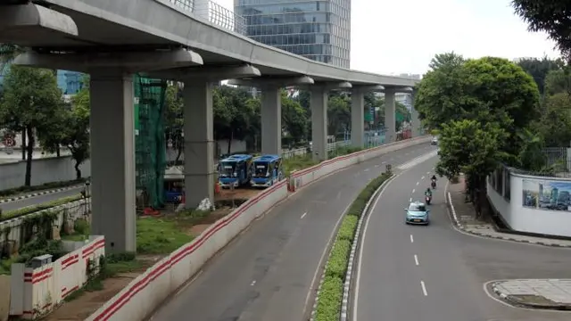 Lalu lintas Jakarta saat menghadapi Corona Covid-19