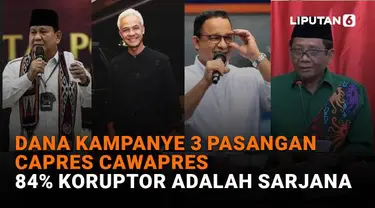 Mulai dari dana kampanye 3 pasangan capres cawapres hingga 84% koruptor adalah sarjana, berikut sejumlah berita menarik News Flash Liputan6.com.