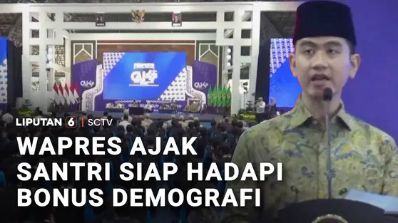 Wapres Gibran Ajak Santri Siap Sambut Bonus Demografi