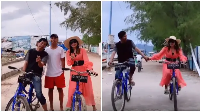 Romantis Banget, Ini 6 Momen Bulan Madu Kiwil dan Eva Belisima di Lombok