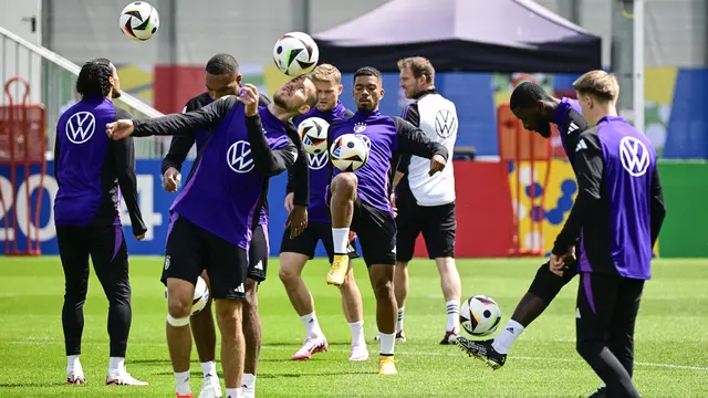 Latihan Jerman Jelang vs Skotlandia EURO 2024