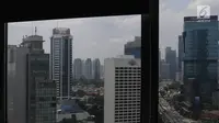 Pemandangan gedung bertingkat di kawasan Bundaran HI, Jakarta, Kamis (14/3). Bank Indonesia (BI) meyakini pada tahun ini inflasi masih akan terkendali. (Liputan6.com/Angga Yuniar)