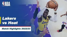 Berita video highlights pertandingan musim reguler NBA 2022/2023, antara LA Lakers vs Miami Heat, Kamis (5/1/23). Lakers menang 112-109 atas Heat.