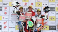 Gerry Salim menyatakan keberhasilan menjaga kondisi ban menjadi salah satu kunci memenangi race kedua  kelas Asia Production 250 (AP250) ARRC di Johor, Malaysia, Minggu (2/4/2017). (Astra Honda Racing Team)