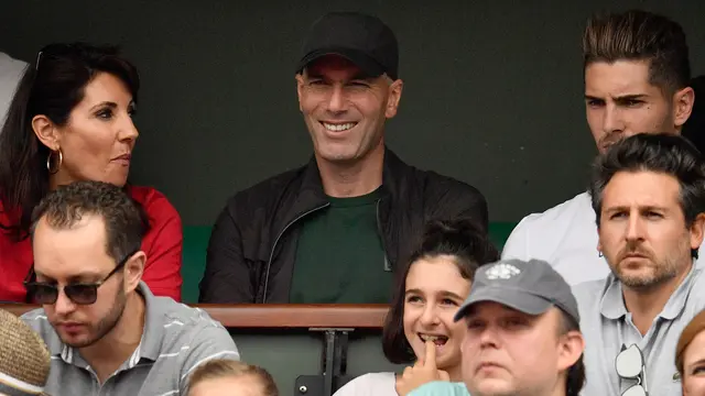 Zidane Asyik Nonton Final Prancis Terbuka