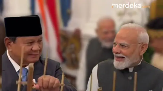Keseruan PM India Modi Main Angklung, Hadiah Oleh-Oleh Prabowo