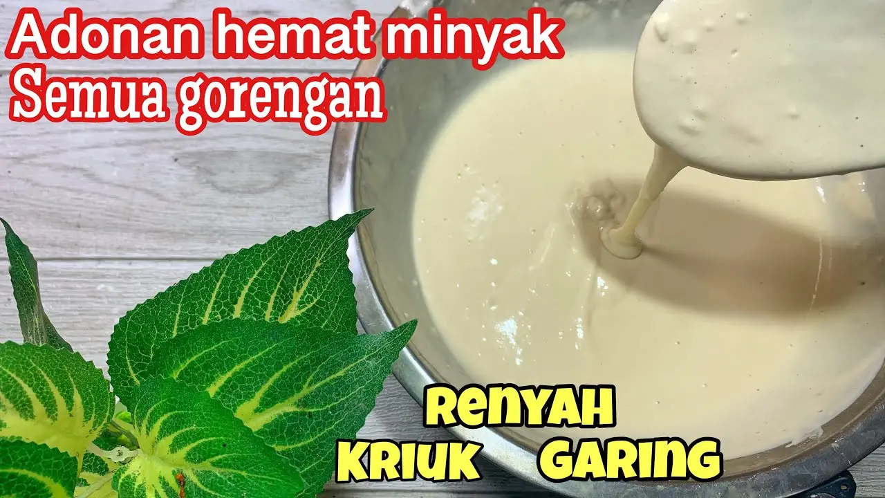 Rahasia Gorengan Tetap Renyah dan Tidak Berminyak