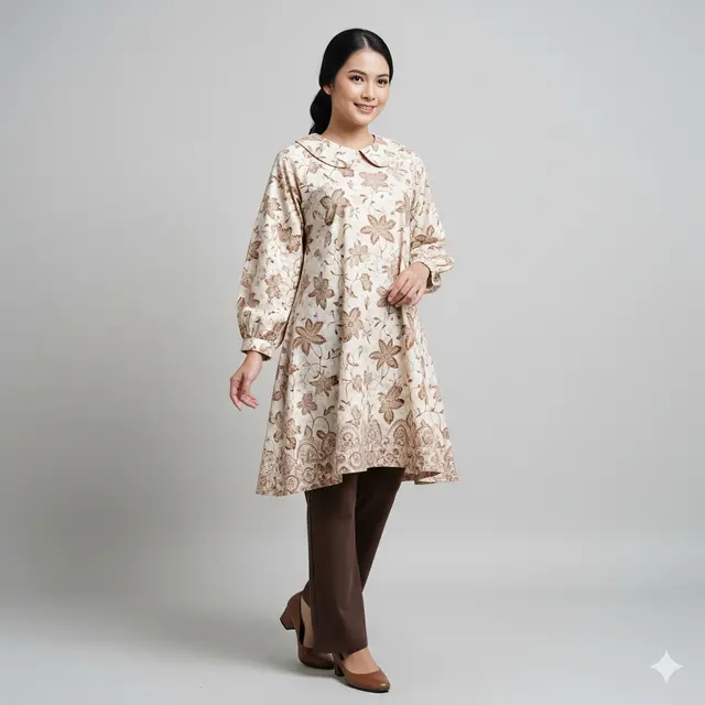 Tunik Batik Modis untuk Kerja Terbaru 2025. Gemini