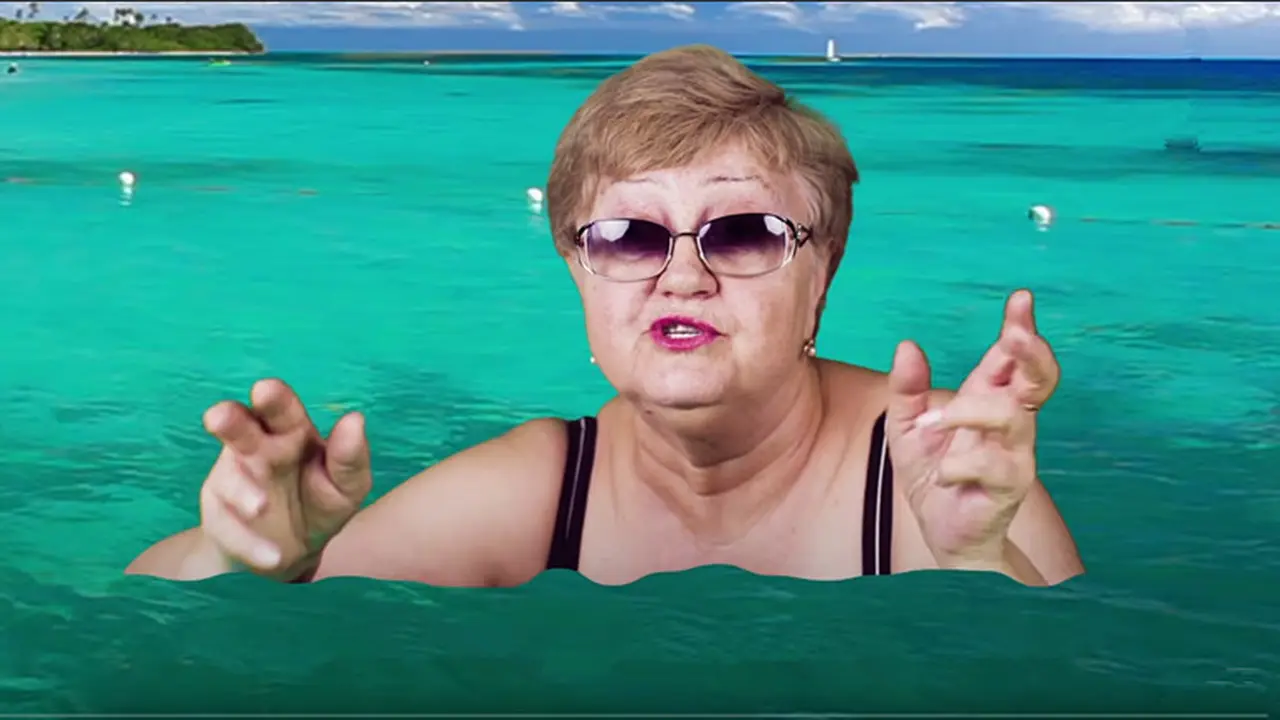 Nenek green screen dari Rusia