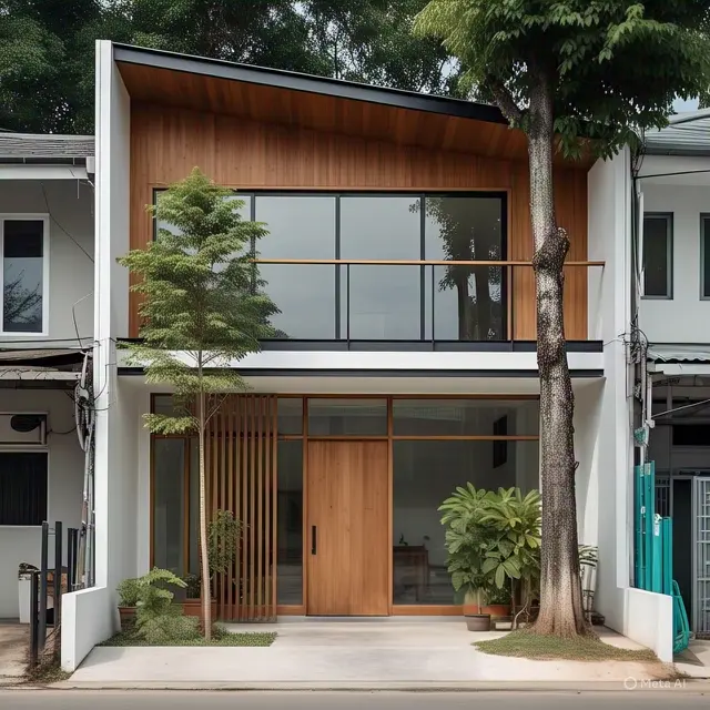 Desain Ruko dengan Sentuhan Marmer