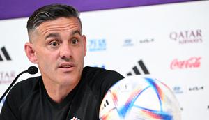John Herdman saat menukangi Timnas Kanada di Piala Dunia 2022. (AFP/Patrick T. Fallon)