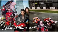 6 Editan Foto Cewek Naik Motor Ini Bikin Tepuk Jidat, Ikut Balapan di Sirkuit