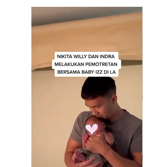 6 Pemotretan Nikita Willy dan Indra Bareng Baby Izz, Outfit Sederhana Tuai Pujian