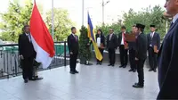 Dubes Yuddy Chrisnandi pimpin upacara kelahiran Pancasila (Foto:KBRI Kiev)