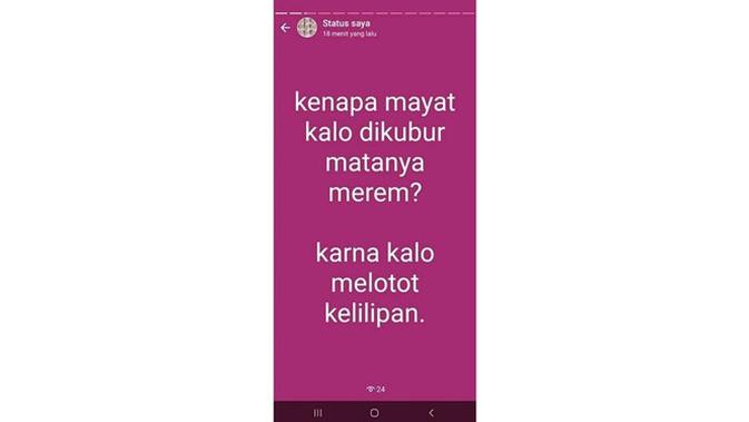 7 Status WhatsApp Ini Receh Banget, Bikin Senyum Sendiri (sumber: Instagram.com/drama.sosialmedia)