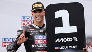 Pembalap Moto2 Senna Agius. (Martin KEEP / AFP)