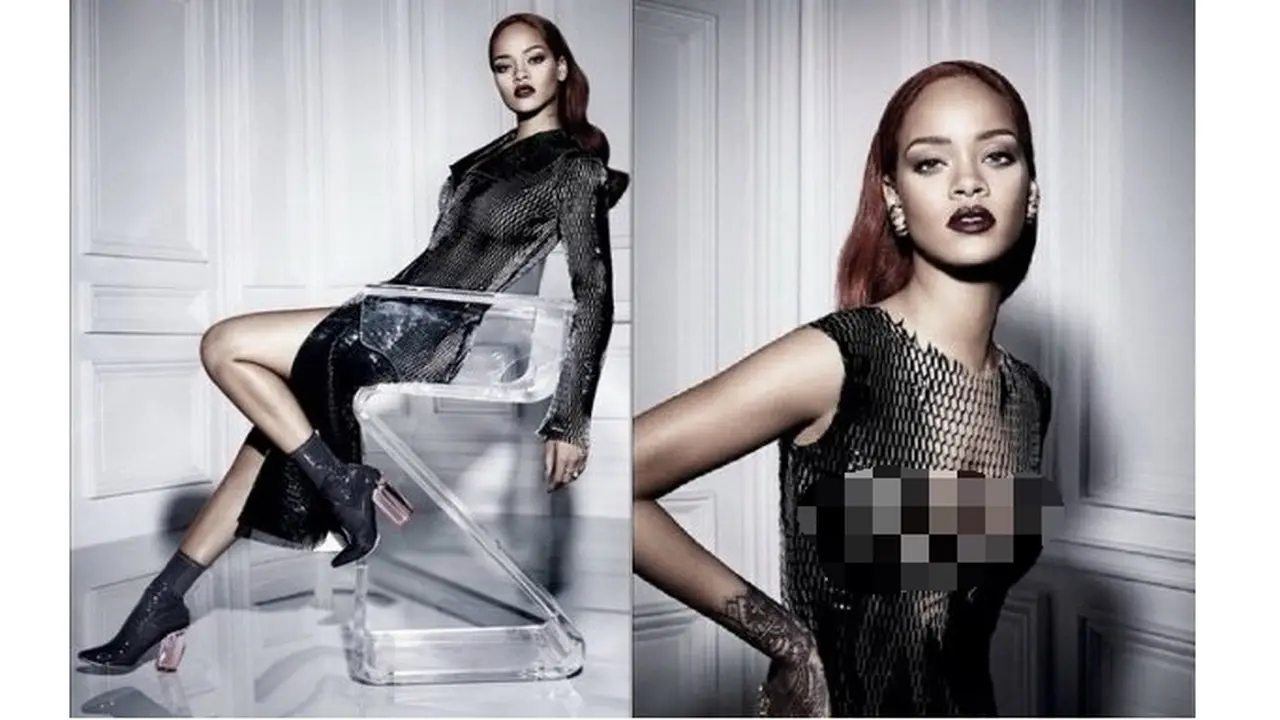 Sambut September, Rihanna Pamer Dada di Instagram