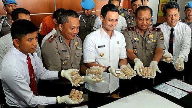 Barang bukti penambang emas liar Jambi