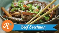 Beef szechuan ala chinese food restaurant (Foto: Kokiku Tv)