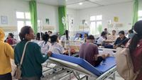 Ratusan pelajar SMK di Dairi Sumut keracunan. (Liputan6.com/Reza Efendi)