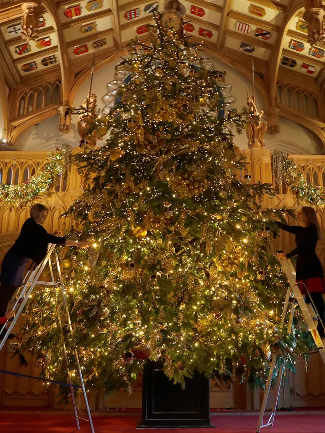 Pohon Natal di Windsor Castle