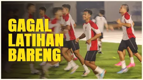 VIDEO: Timnas Indonesia dan Australia Batal Latihan Resmi di SUGBK karena Hujan Deras