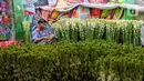 <p>Pedagang menata bunga sedap malam di Pasar Bunga Rawa Belong, Jakarta Barat, Kamis (20/4/2023). Jelang perayaan Idul Fitri 1444 H, bunga sedap malam banyak diburu masyarakat sebagai hiasan saat merayakan Lebaran. (Liputan6.com/Angga Yuniar)</p>