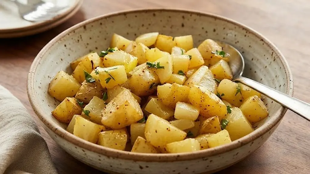 Resep kentang tumis bawang putih yang gurih (AI generated)