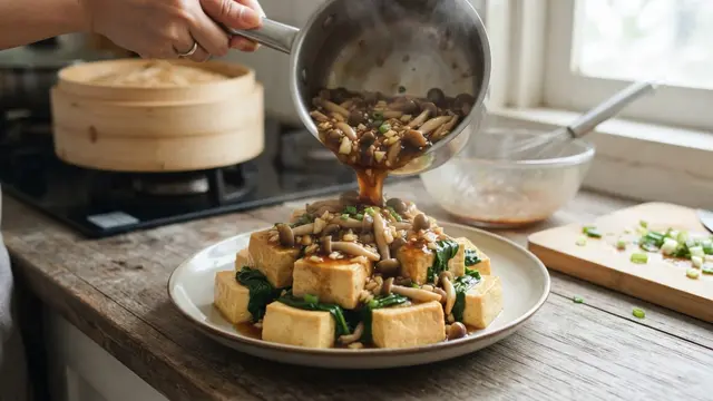 Resep Tahu Bayam Saus Tiram