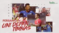Persaingan Lini Depan Timnas Indonesia. (Bola.com/Dody Iryawan)