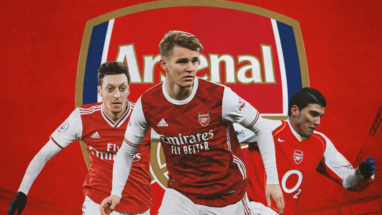 Arsenal - Mesut Ozil, Martin Odegaard, Jose Antonio Reyes