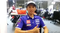 Pebalap Yamaha, Indonesia, Wahyu Aji Trilaksana, berusaha menjalankan kewajiban berpuasa Ramadan di tengah-tengah menjalani latihan dan balapan di ajang ARRC. (Bola.com/Yus Mei Sawitri)