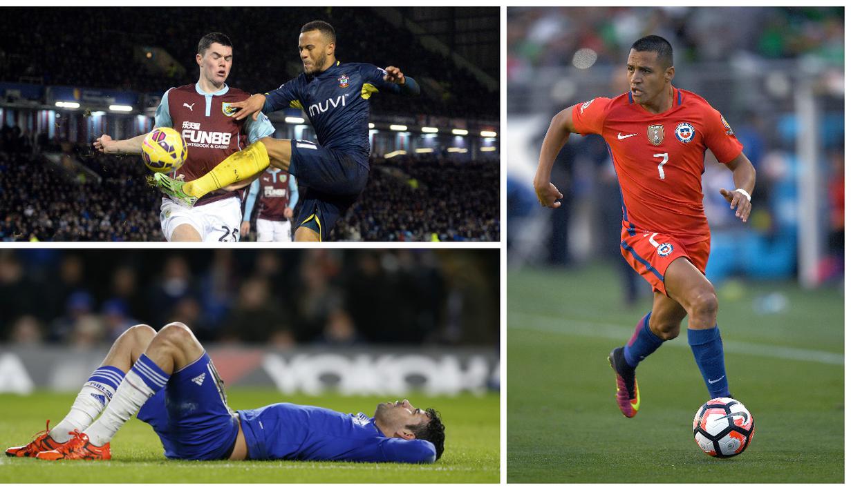 Kabar transfer terkini, Minggu (19/6/2016), diwarnai rencana Juventus memboyong Alexis Sanchez dan niat Leicester datangkan mantan bek Manchester United. (AFP)