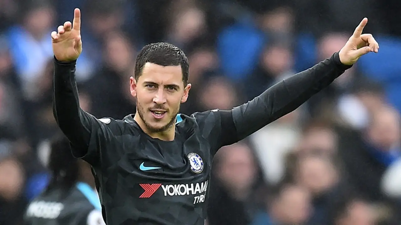 Gelandang Chelsea, Eden Hazard.