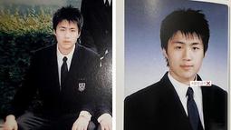 Ini adalah potret Kim Seon Ho saat sang aktor masih di bangku SMA. (Foto: Istimewa)