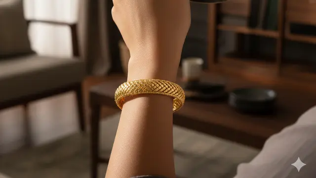 Gelang Emas Model Sisik Naga