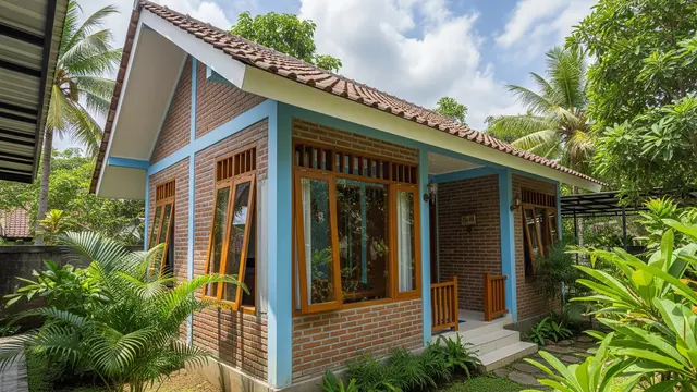 Warna Cat Rumah Tembok Bata Merah agar Tidak Menyerap Panas/Gemini AI