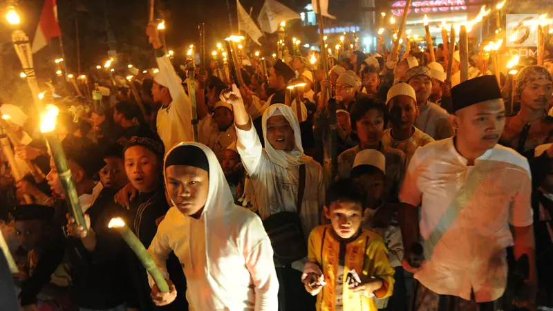 Pawai Sejuta Obor 1 Muharram di Bogor