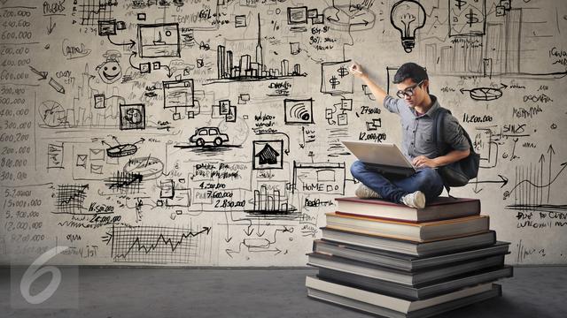 Ilustrasi orang cerdas