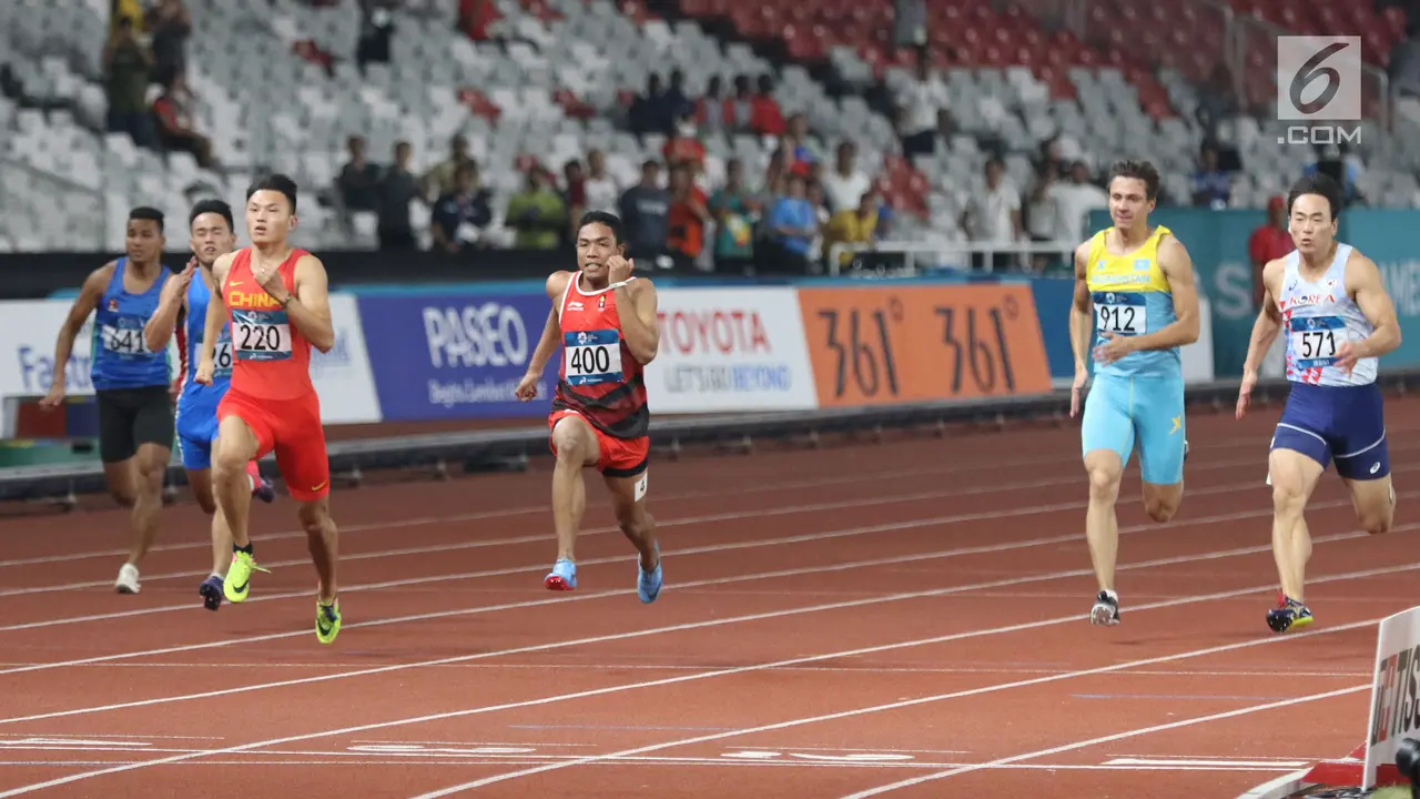 Kualifikasi Lari 100m Asian Games 2018 Lalu M Zohri Lolos ke Semifinal