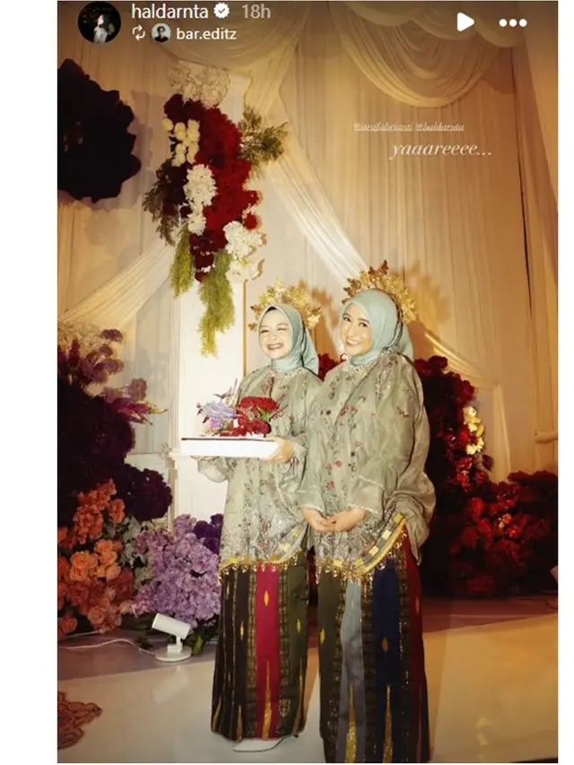 6 Gaya Arafah Rianti dan Halda Jadi Bridesmaid Feby Putri, Berbalut Adat Bugis