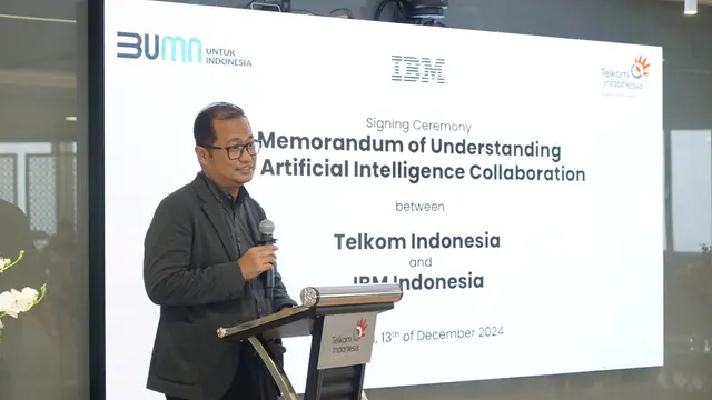 Telkom dan IBM Perkuat Kemitraan Strategis Kembangkan Layanan Artificial Intelligence di Indonesia