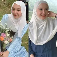 Lihat di sini beberapa potret OOTD hijab colorful yang santun dari Hersa Rahayu, istri Rizki DA.
