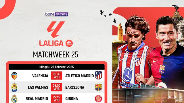 Jadwal Siaran Langsung La Liga 2024/25 Pekan Ini di Vidio