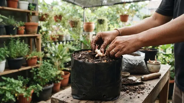 Cara Menanam Kunyit Putih di Polybag untuk Kebun Mini di Rumah