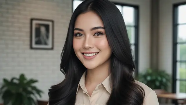 Model Rambut Panjang Curly Bawah yang Natural