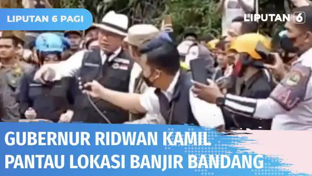 Gubernur Jawa Barat, Ridwan Kamil dan istri, Atalia Praratya mengunjungi lokasi banjir bandang di Kampung CIsarua, Bogor. Ridwan Kamil menyatakan akan melakukan evaluasi terkait layak atau tidaknya lokasi banjir untuk dihuni kembali.