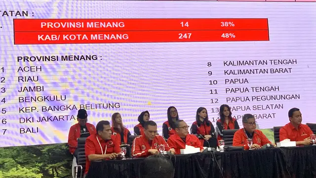 Sekretaris Jenderal DPP PDI Perjuangan (PDIP) Hasto Kristiyanto saat saat konferensi pers terkait Pilkada serentak 2024 di Kantor DPP PDIP, Jalan Diponegoro, Menteng, Jakarta, Minggu (1/12/2024).