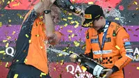 Oscar Piastri saat menang F1 GP Azerbaijan. (Natalia KOLESNIKOVA / AFP)